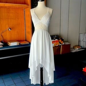 White Lace cocktail dress, size S